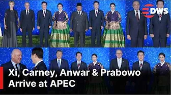 Full Grand Leaders Welcome: Xi Jinping, Carney, Anwar Ibrahim & Prabowo Arrive at APEC 2025 | AC1E