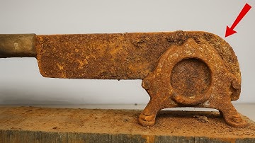 Een mysterieus hakmes van meer dan 100 jaar oud restaureren - Iemand een idee?