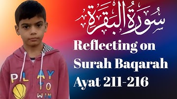 Reflecting on Surah Baqarah Ayat 211-216 || surah baqarah beautiful recitation