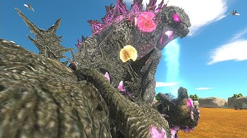Evolved Legendary Godzilla VS. Evolved Godzilla Minus One! - Animal Revolt Battle Simulator