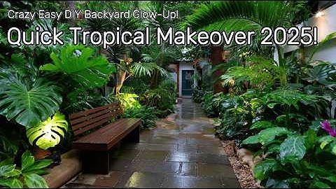 QUICK TROPICAL BACKYARD UPGRADES: 5 DIY PROJECTS FOR YOUR WEEKEND 2025!