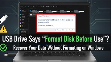 Fix ‘You Need to Format the Disk Before Use Error & Recover Data from USB Without Format (Windows)
