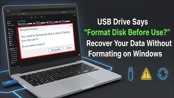 USB Drive Not Opening? Getting Error “Format Disk Before Use” Recovery Data Without Formatting