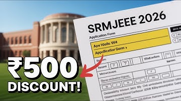 SRMJEEE 2026 Application Form Fill-Up Step-by-Step + ₹500 Discount | SRMJEEE Registration #srmjeee