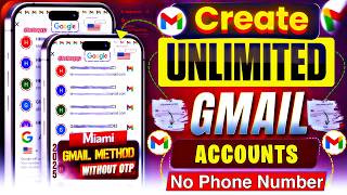 Unlimited Gmail Account Without Phone Verification | Unlimited Gmail Create Method 2025 Create Gmail