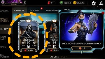 Ghostface Finally in the Krypt Store! 🥳 MK2 Movie Kitana Summon Pack Opening MK Mobile Update 7.0.1