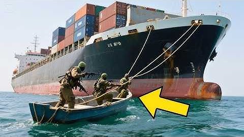 Pirates Ambush a Cargo Ship in the Middle of the Ocean… Caught on Camera!