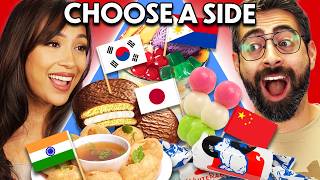 Choose A Side: Iconic Asian Snack Battle! (F. Santi From Food Theorists!)