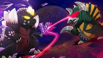 Baby Space Godzilla vs. Gigan | Supernova - Animation