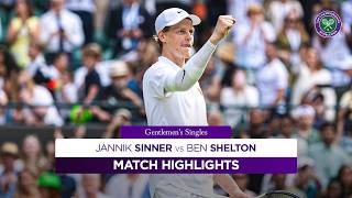 Sinner flies through | Jannik Sinner vs Ben Shelton | Highlights | Wimbledon 2025