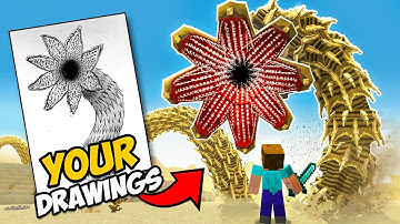 I Turned YOUR Drawings into Minecraft Mobs!