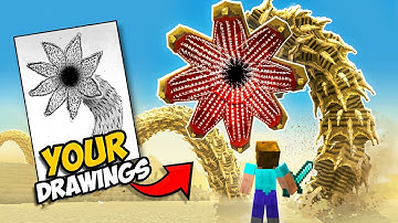 I Turned YOUR Drawings into Minecraft Mobs!