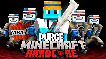 100 Players Simulate an ULTIMATE PURGE in Minecraft!