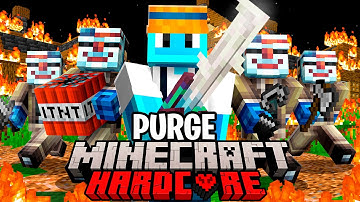 100 Players Simulate an ULTIMATE PURGE in Minecraft!