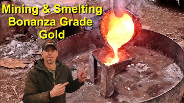 Mining and Smelting Bonanza Grade Gold Ore From The Golden Griffin Mine