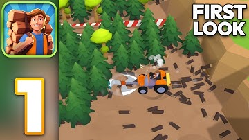 Lumber Legend - Walkthrough Gameplay Part 1 - Tutorial (Android)