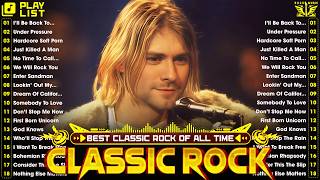 ACDC, Aerosmith, Nirvana, Queen, Bon Jovi, Scorpions, GNR 🔥 Best Classic Rock Of 70 80s 90s