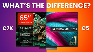 QD Mini LED vs OLED TV vergelijking 2025 - ( TCL C7K vs LG C5 )