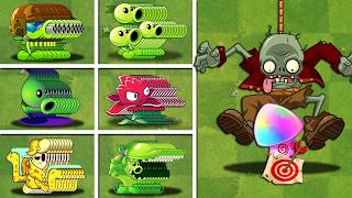 All Plants Max Level vs 99 Bungee Zombies - Who Will Win? - Pvz 2 Challenge