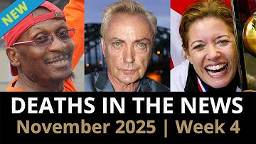 Who Died This Week | November 2025 #4 Celebrity Deaths & More
