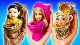 Poor vs Rich vs Giga Rich Jail Makeover – Barbie, SGD & Cappuccina Battle 💄 | Fun Story By TikiTaka