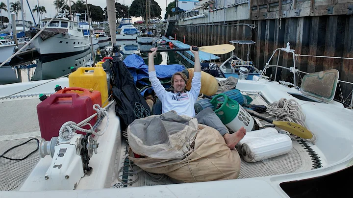 Sorting out the front lockers and figuring out the history of the Ocean Catamaran 49