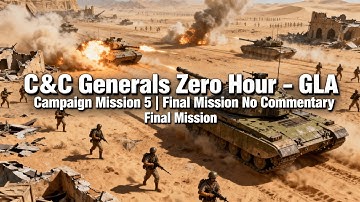 C&C Generals Zero Hour – GLA Campaign Mission 5 | Final Mission No Commentary