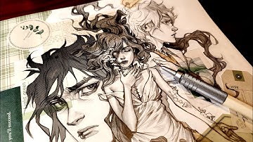 New Favourite Art Tool... Mechanical Pencil?! // Collage and Manga Screentones Sketchbook Session