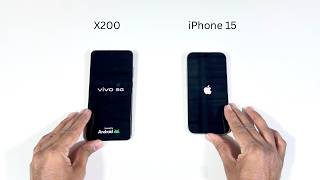 Vivo X200 vs Apple iPhone 15 SpeedTest and Camera Comparison