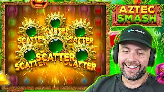 WE GOT a MASSIVE 6 SCATTER BONUS on the *NEW* AZTEC SMASH SLOT!! (Bonus Buys)