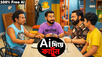 ৫ মিনিটে AI দিয়ে  Cartoon Video বানান | একদম Free ৷
