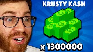 What 1,300,000 Krusty Kash Got Me in SpongeBob Brawl Stars! (insane luck)