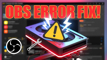 OBS Encoder Error? Fix NVENC & AMD Issues FAST!