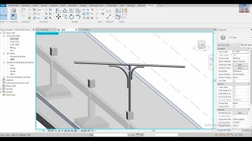 Vẽ khung thép tròn trong Revit  _ Bài: 05  | Revit nhà xe | Tự học Revit