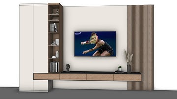 Hoe je een moderne tv-meubel in SketchUp modelleert | Tutorial interieurontwerp