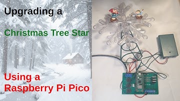 Kersttwinkellichtjes - Kerstboomster bestuurd met een Raspberry Pi Pico