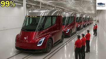 Elon Musk Launches 10,000 FSD Tesla Semi in 2026! Insane Design & Payload!