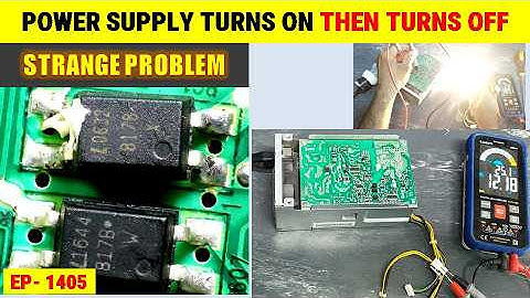 {1405} Computer Power Supply Turns OFF After Start | Simple Fix HP 901771-002 PSU Repair