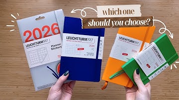 Comparing Leuchtturm1917 2026 Planners ✨ Weekly, Monthly, & Calendar Stickers!