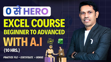 Learn Full Excel course from Basic to Advanced with A.I. | Excel with A.I Masterclass
