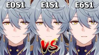 Sunday E0S1 vs E1S1 vs E6S1 Showcase Comparison | Honkai: Star Rail 2.7