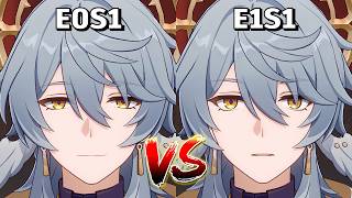 Sunday E0S1 vs E1S1 vs E6S1 Showcase Comparison | Honkai: Star Rail 2.7