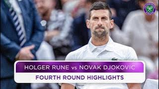 Djokovic relentless against Rune | Holger Rune vs Novak Djokovic | Highlights | Wimbledon 2024