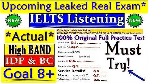 IELTS LISTENING PRACTICE TEST 2025 WITH ANSWERS | 25.11.2025