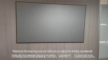 How to Install a Fixed Frame Projection Screen | Ultra-Thin Fixed Frame Screen Series | Unboxing