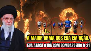 D3vastador! EUA Lançam Bomb4rdeiro B-21 Contra o Irã – A Maior Arma do Mundo em Ação!