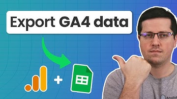 Export Google Analytics 4 data to Google Sheets || Import data from GA4 to Google Sheets (2025)