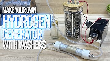 Making a Simple Hydrogen Generator with Washers - Water in Hydrogen - HHO