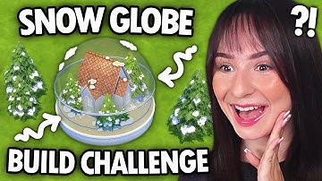 Can I build a HOUSE inside a SNOWGLOBE challenge in The Sims 4?