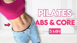 Toned Deep Abs Everyday Workout | 5 min Pilates at Home (Intense)